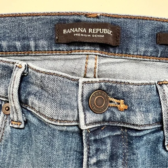 Banana Republic Mid Rise Destruct Skinny Jeans - Picture 9 of 12